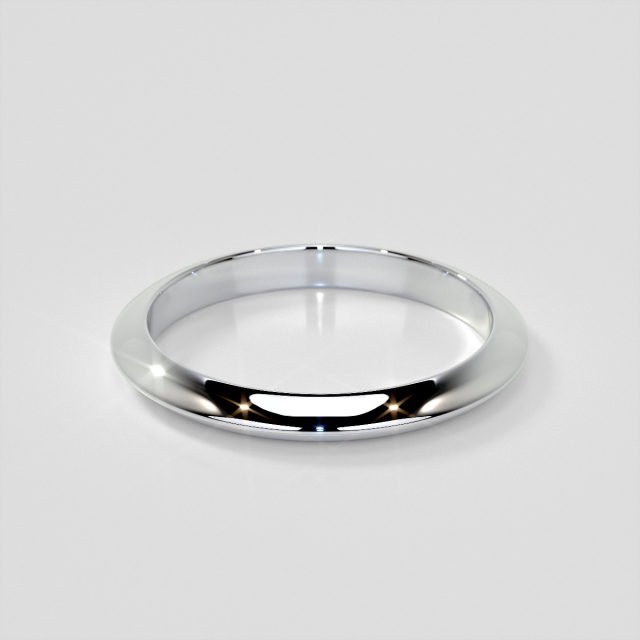 Knife Edge Style Wedding Band